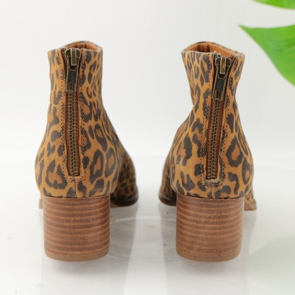 Seychelles Women's Floodplain Boot Size 7.5 Animal Print Tan Brown Black Leather - Picture 7 of 12